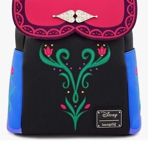 Loungefly Black and Blue Backpack with Vibrant Design